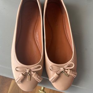 Coach Flats Size 8  Nude